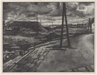 KG 1992 001
<br/>
Kornwerderzand Zuiderzeewerken III
<br/>
<em>Dobbenburgh, Aart van (1899 - 1988)</em>